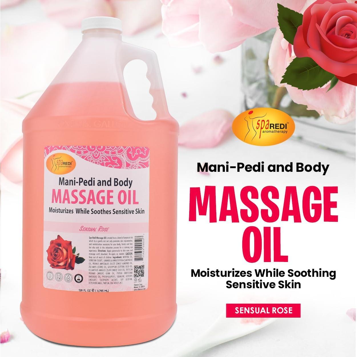 Aceite de Masaje Sensual SPA REDI 3.79 L - Aromas de Rosa