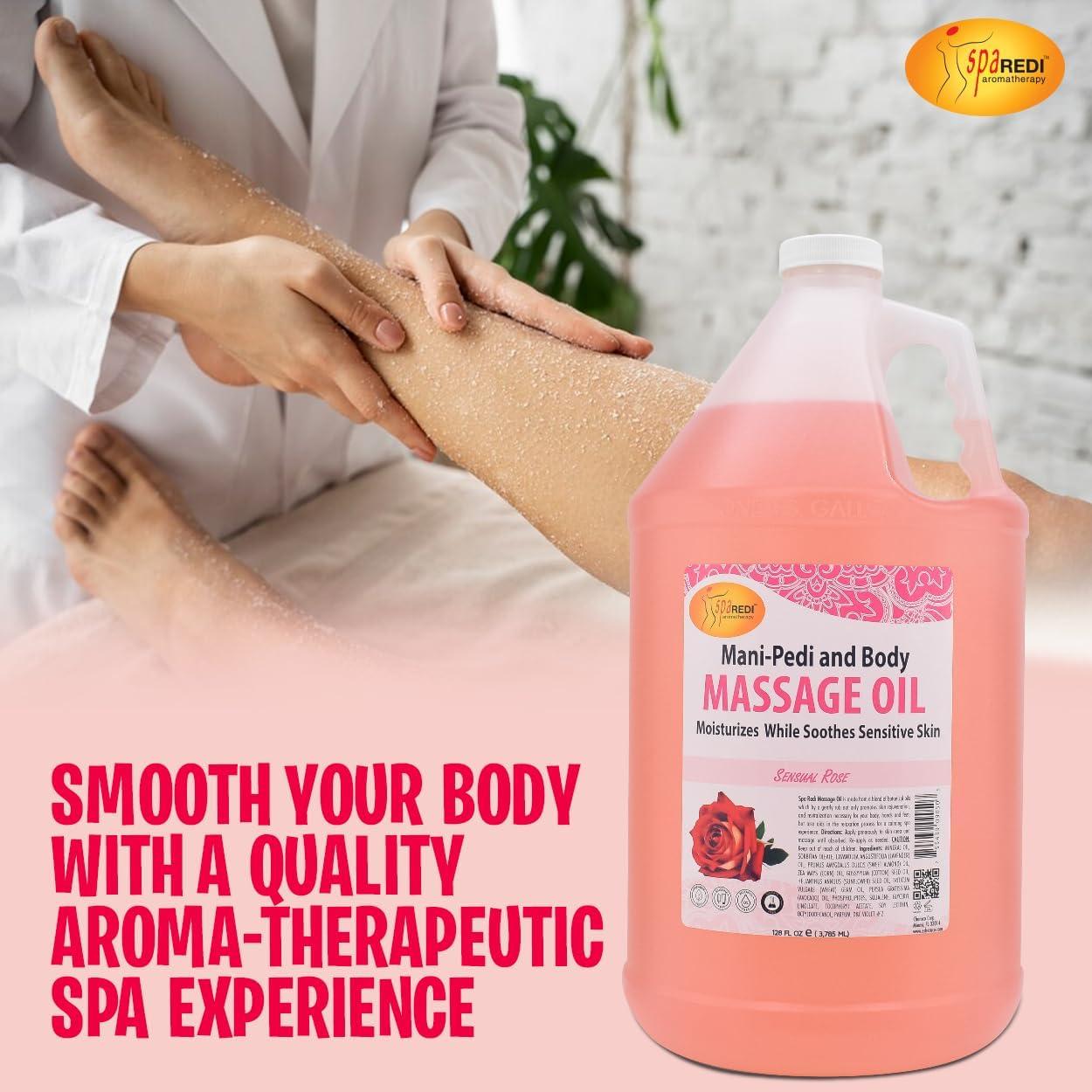 Aceite de Masaje Sensual SPA REDI 3.79 L - Aromas de Rosa