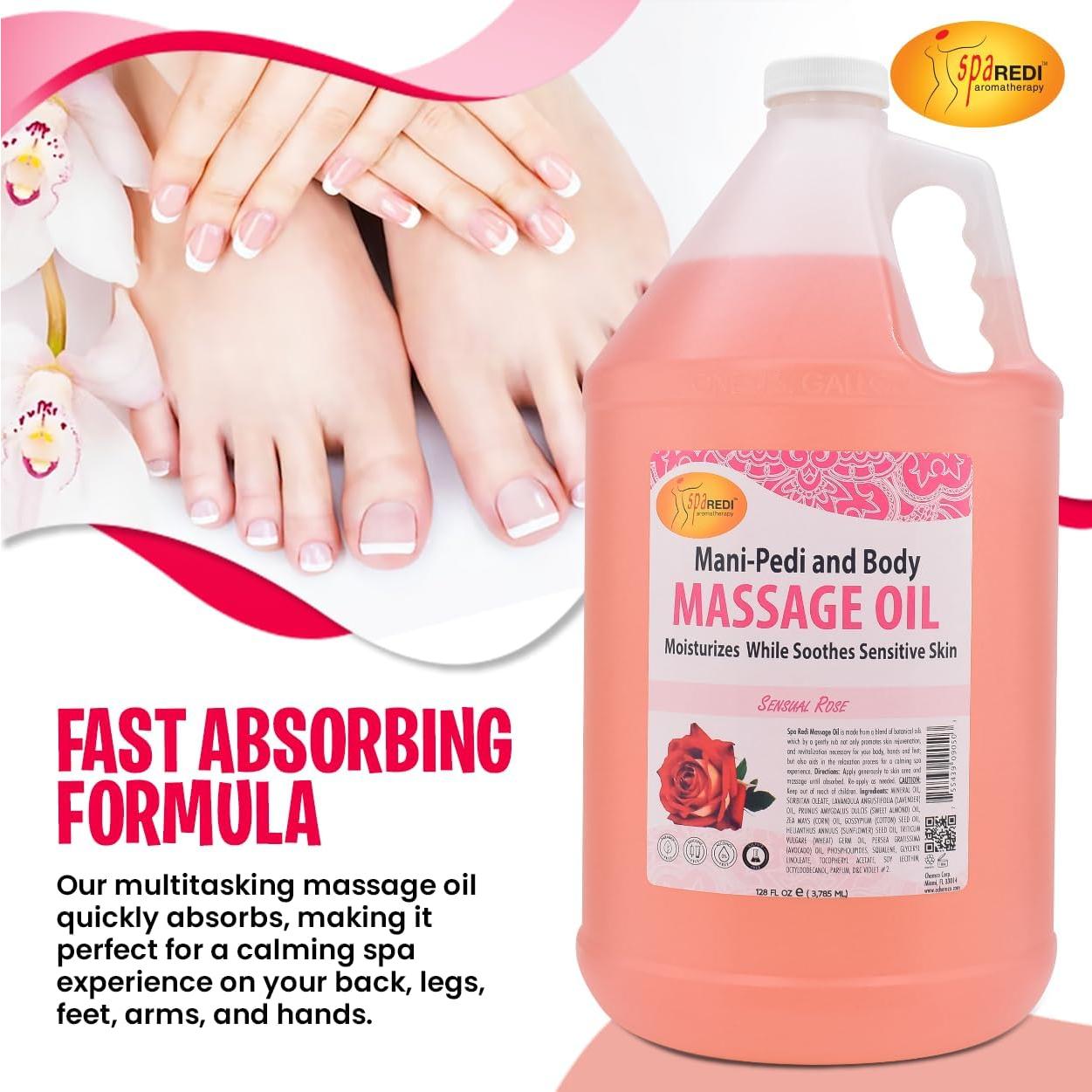 Aceite de Masaje Sensual SPA REDI 3.79 L - Aromas de Rosa