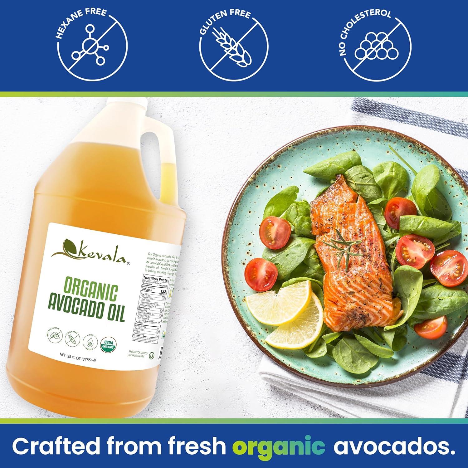 Aceite de Aguacate Orgánico Kevala 3.7L Prensado en Frío