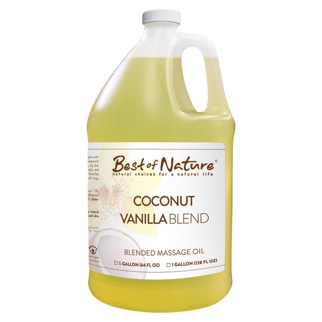 Aceite de Masaje Aromaterapia Mejor de la Naturaleza 1.89 L Coco Vainilla