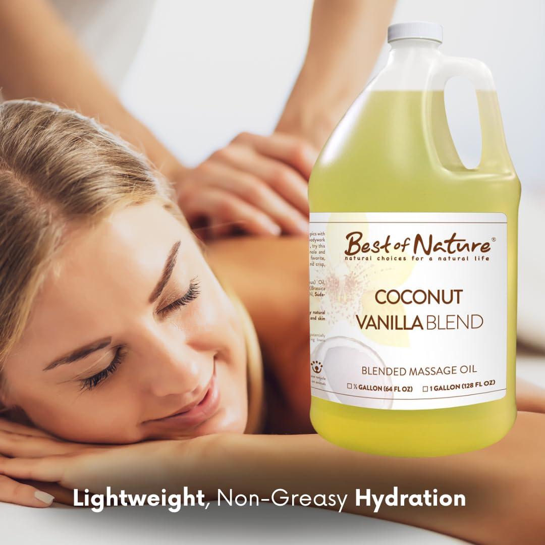 Aceite de Masaje Aromaterapia Mejor de la Naturaleza 1.89 L Coco Vainilla