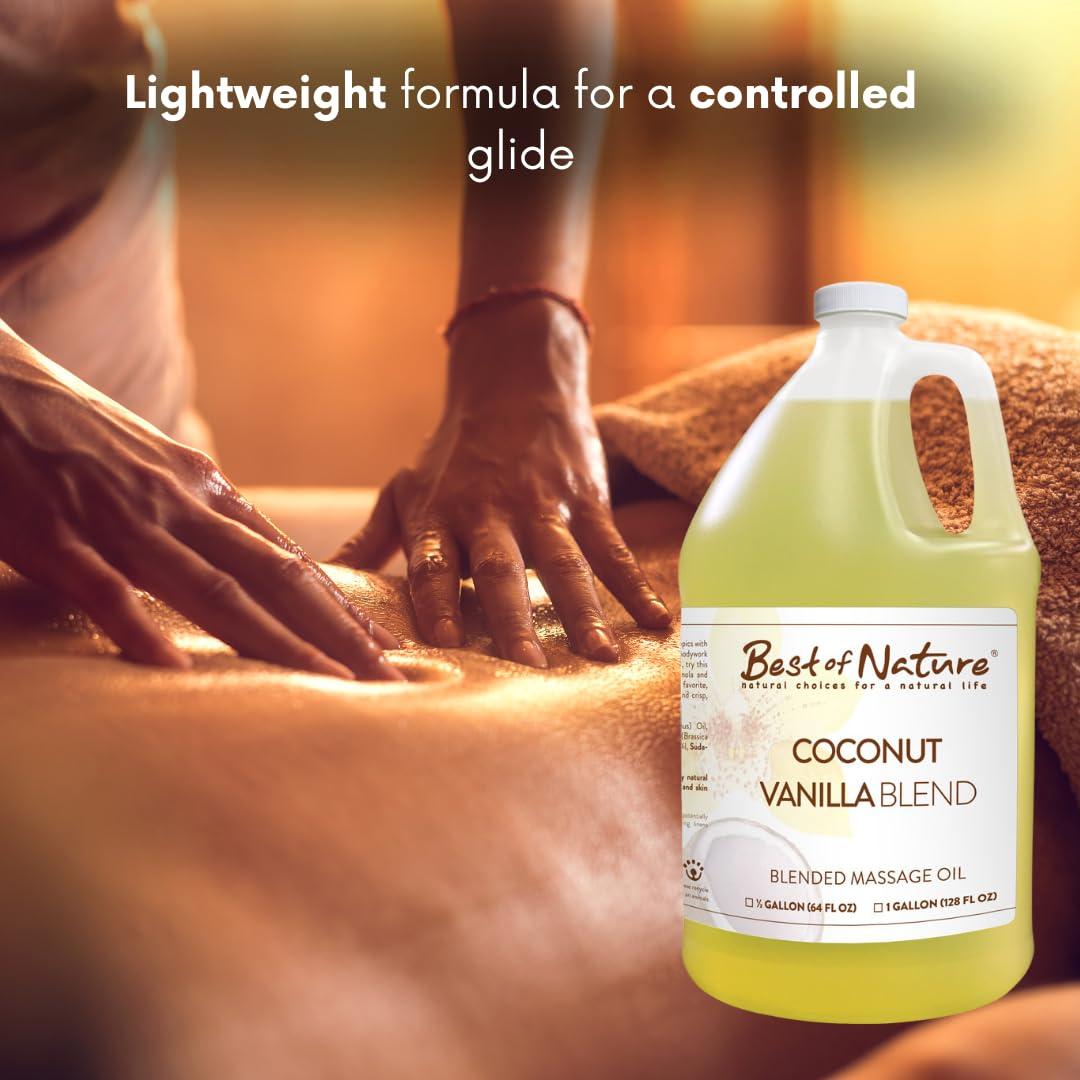 Aceite de Masaje Aromaterapia Mejor de la Naturaleza 1.89 L Coco Vainilla