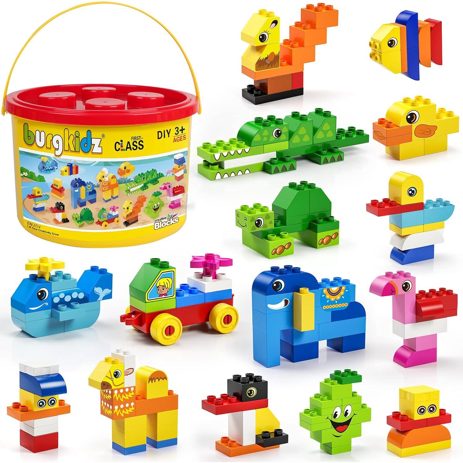 Bloques de Construcción Burgkidz 135 Pcs Tamaño Grande