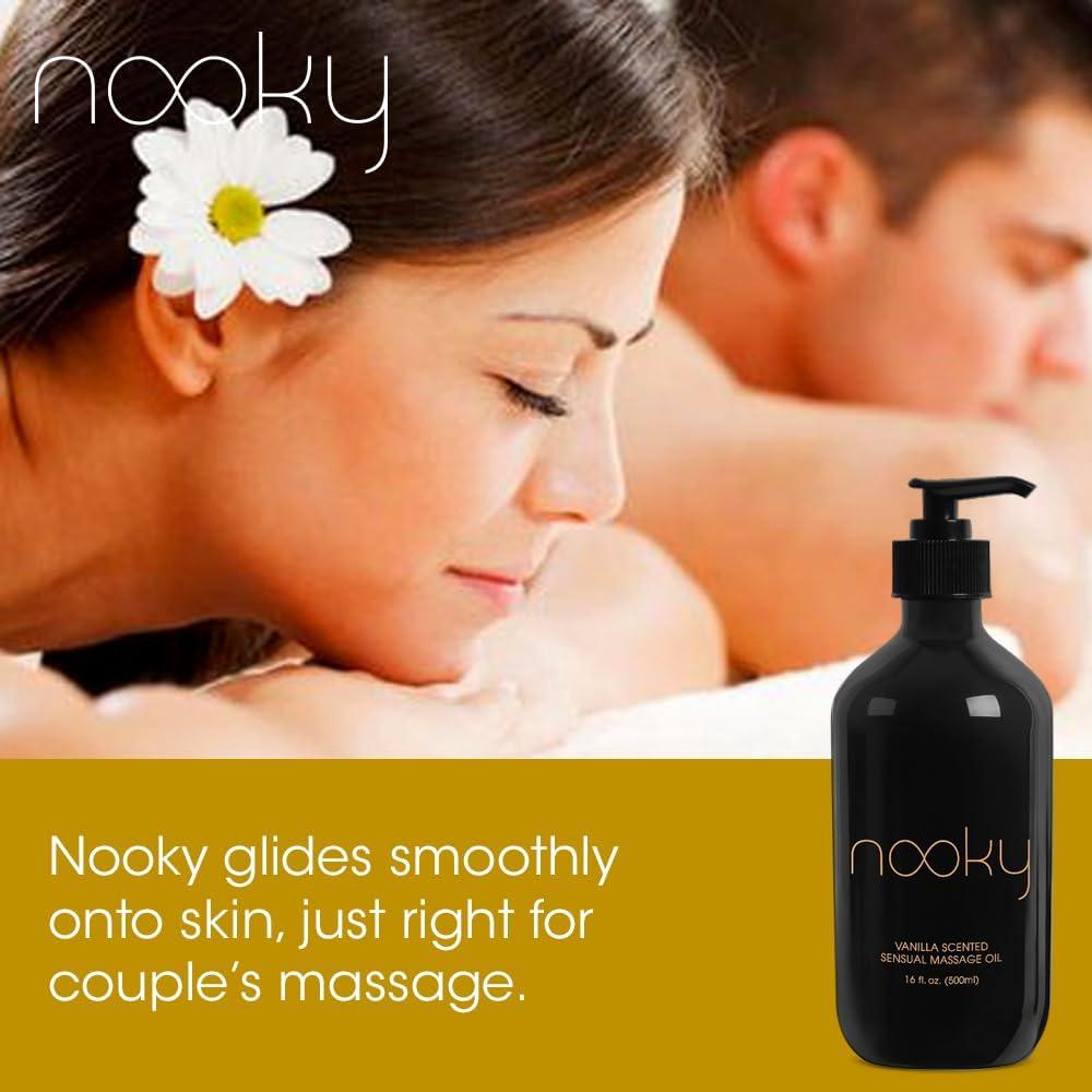 Aceite de Masaje Nooky Vainilla y Coco 453g Hidratante