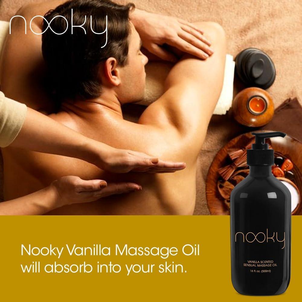 Aceite de Masaje Nooky Vainilla y Coco 453g Hidratante