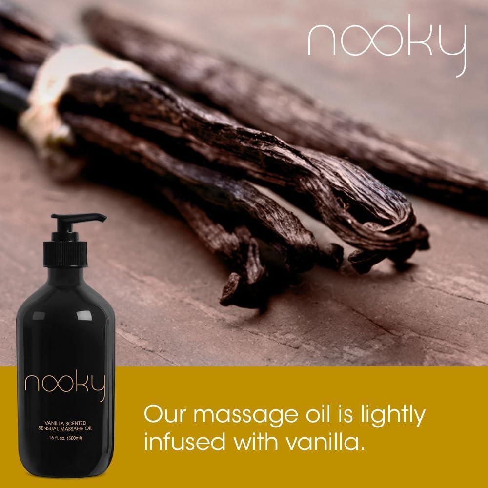 Aceite de Masaje Nooky Vainilla y Coco 453g Hidratante