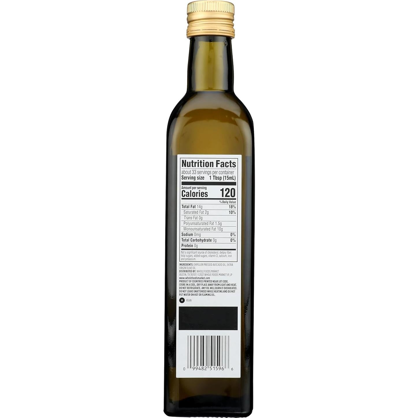 Aceite de Aguacate y Oliva Extra Virgen 365 - 500 ml