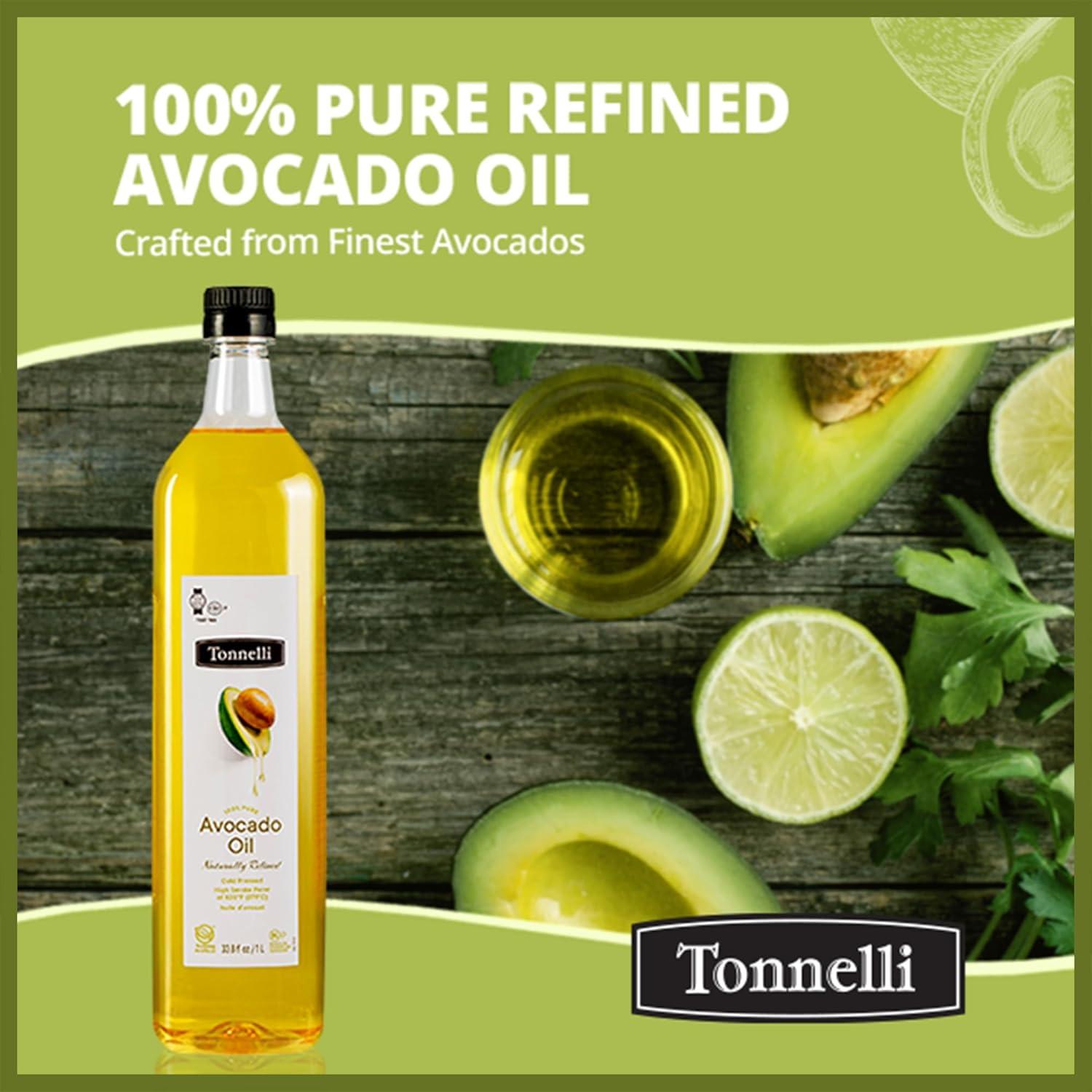 Aceite de Aguacate Refinado Tonnelli 1 Litro Kosher España