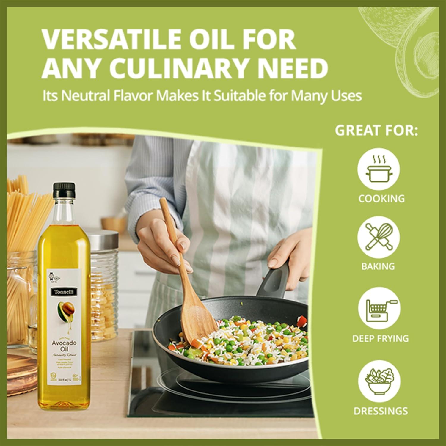 Aceite de Aguacate Refinado Tonnelli 1 Litro Kosher España