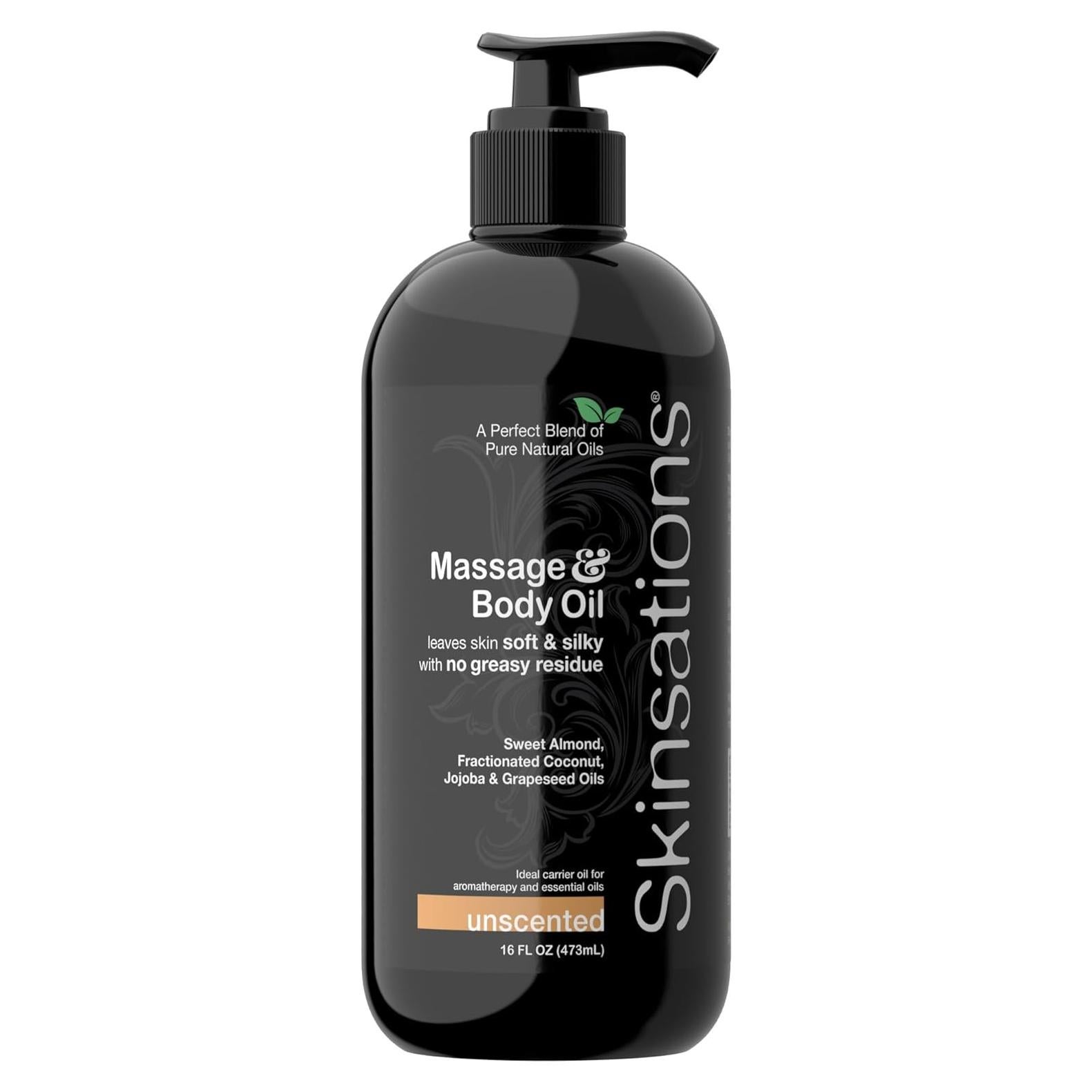 Aceite de Masaje Sin Fragancia Skinsations 473ml - Hidratante Ligero