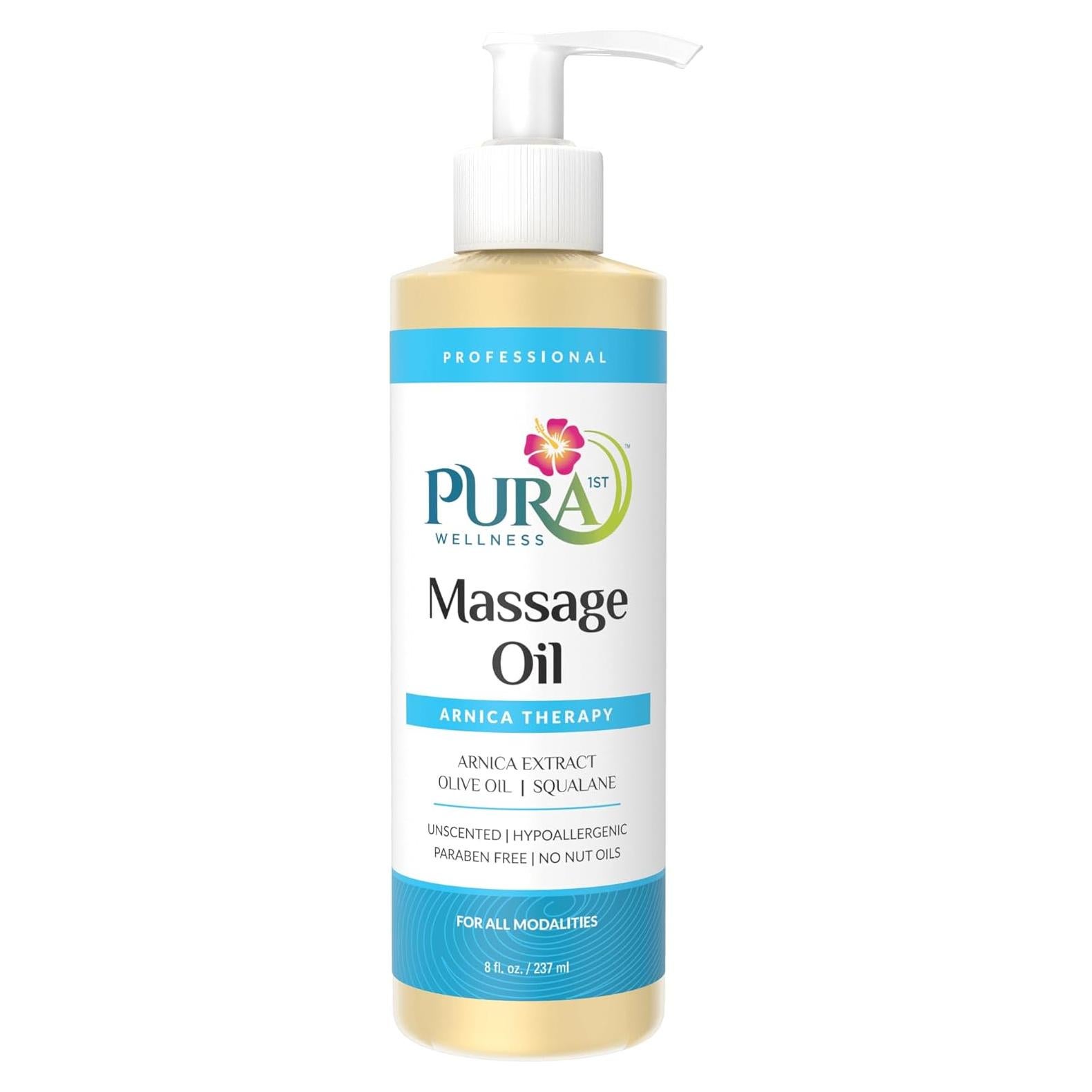 Aceite de Masaje Hipoalergénico PURA 1st 240ml Sin Fragancia