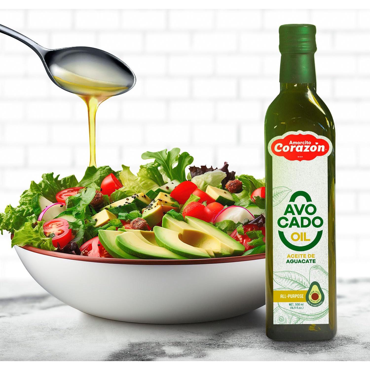 Aceite de Aguacate Puro Amorcito Corazón 500ml - Mexicano