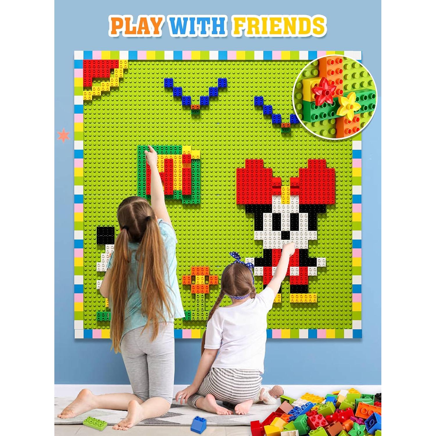 Bloques de Construcción Burgkidz - 8 Placas Base Verdes