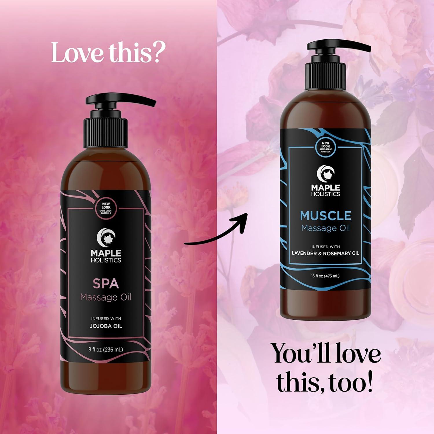 Aceite de Masaje Calmante Maple Holistics 226g - Almendra y Lavanda