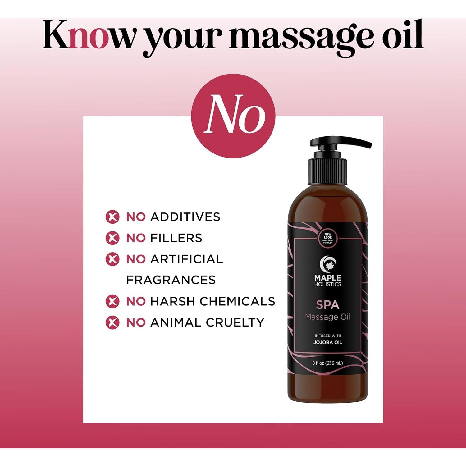 Aceite de Masaje Calmante Maple Holistics 226g - Almendra y Lavanda