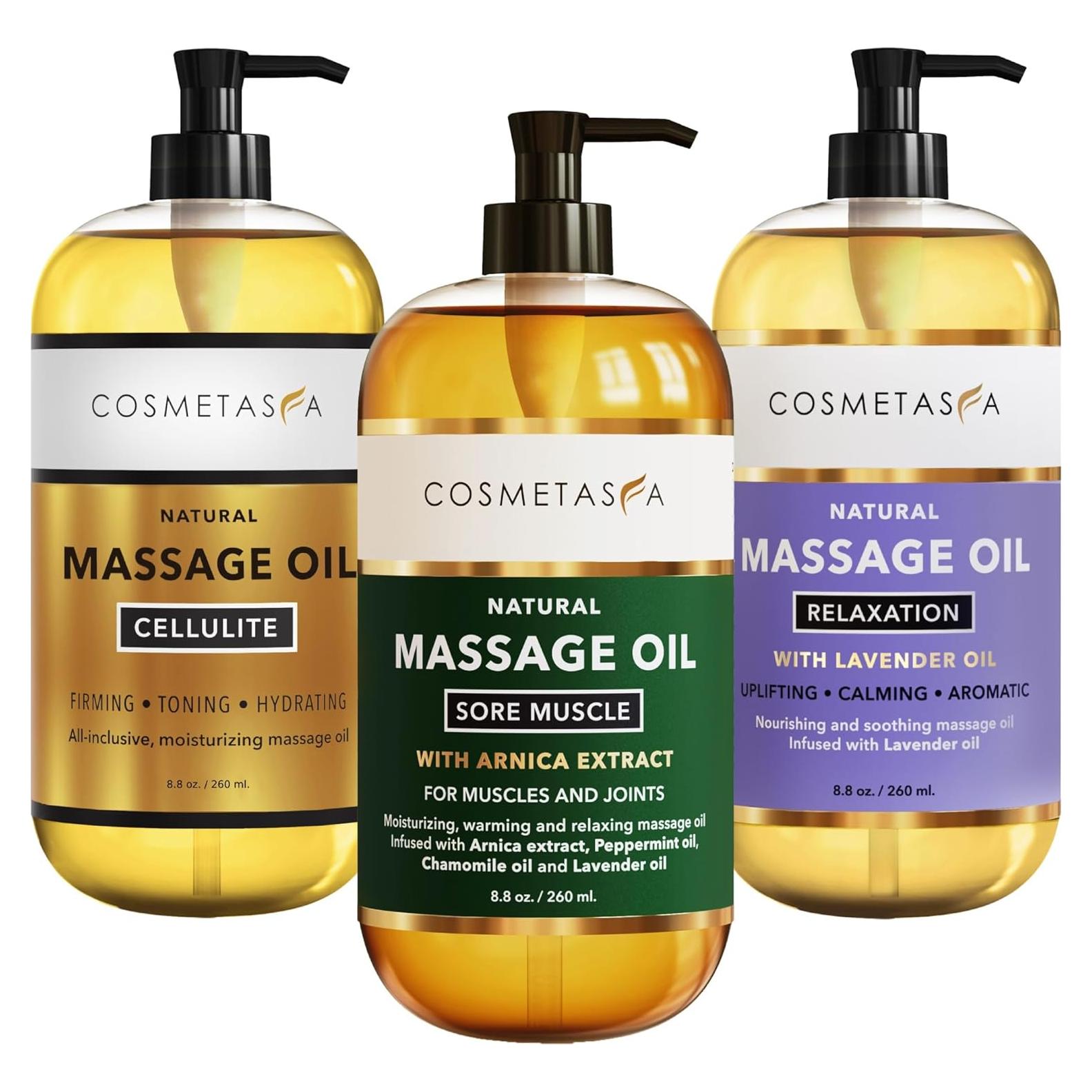 Set de Aceite de Masaje Cosmetasa - Alivio Muscular y Celulitis