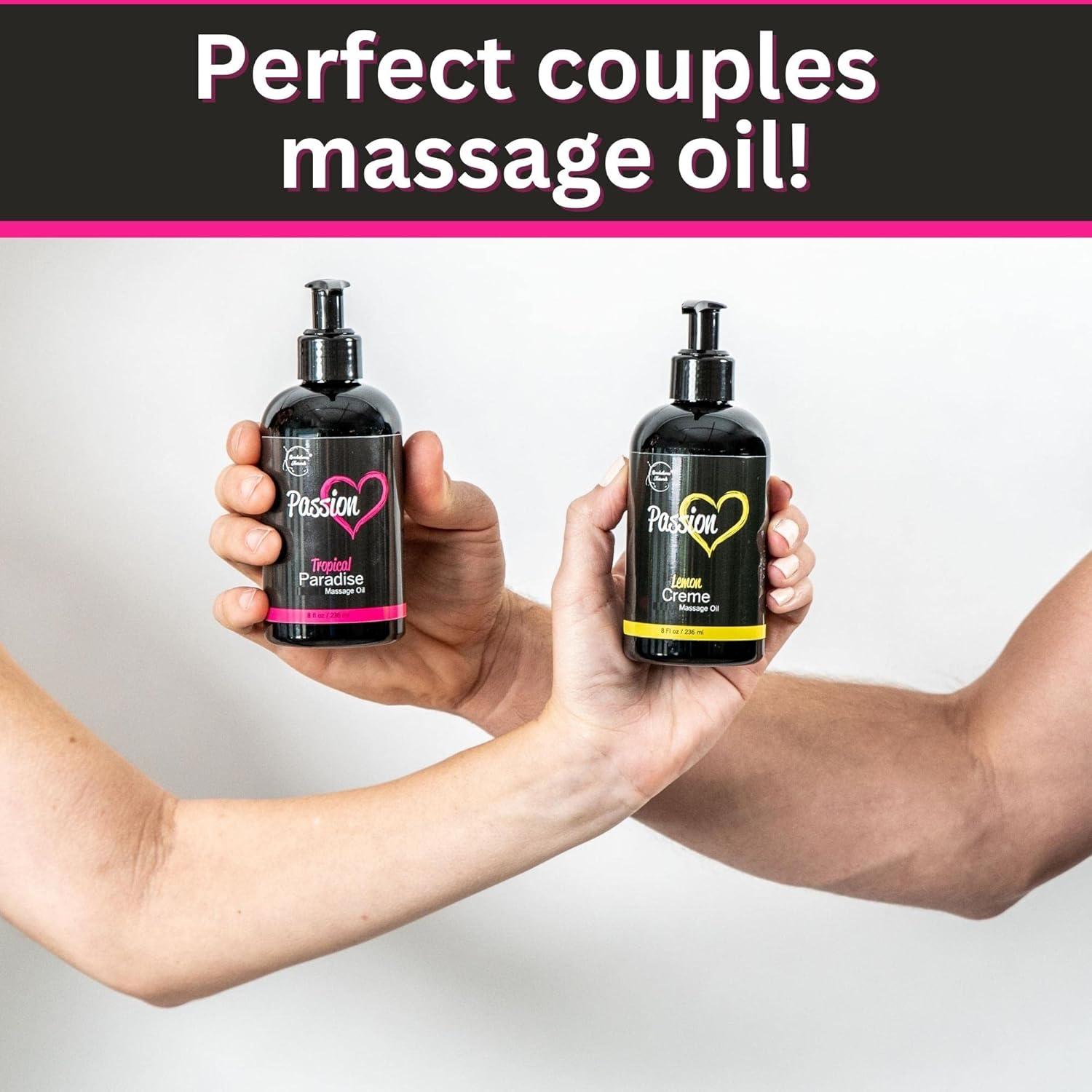 Aceite de Masaje Passion Set 2 Piezas Limón Crème & Paraíso Tropical