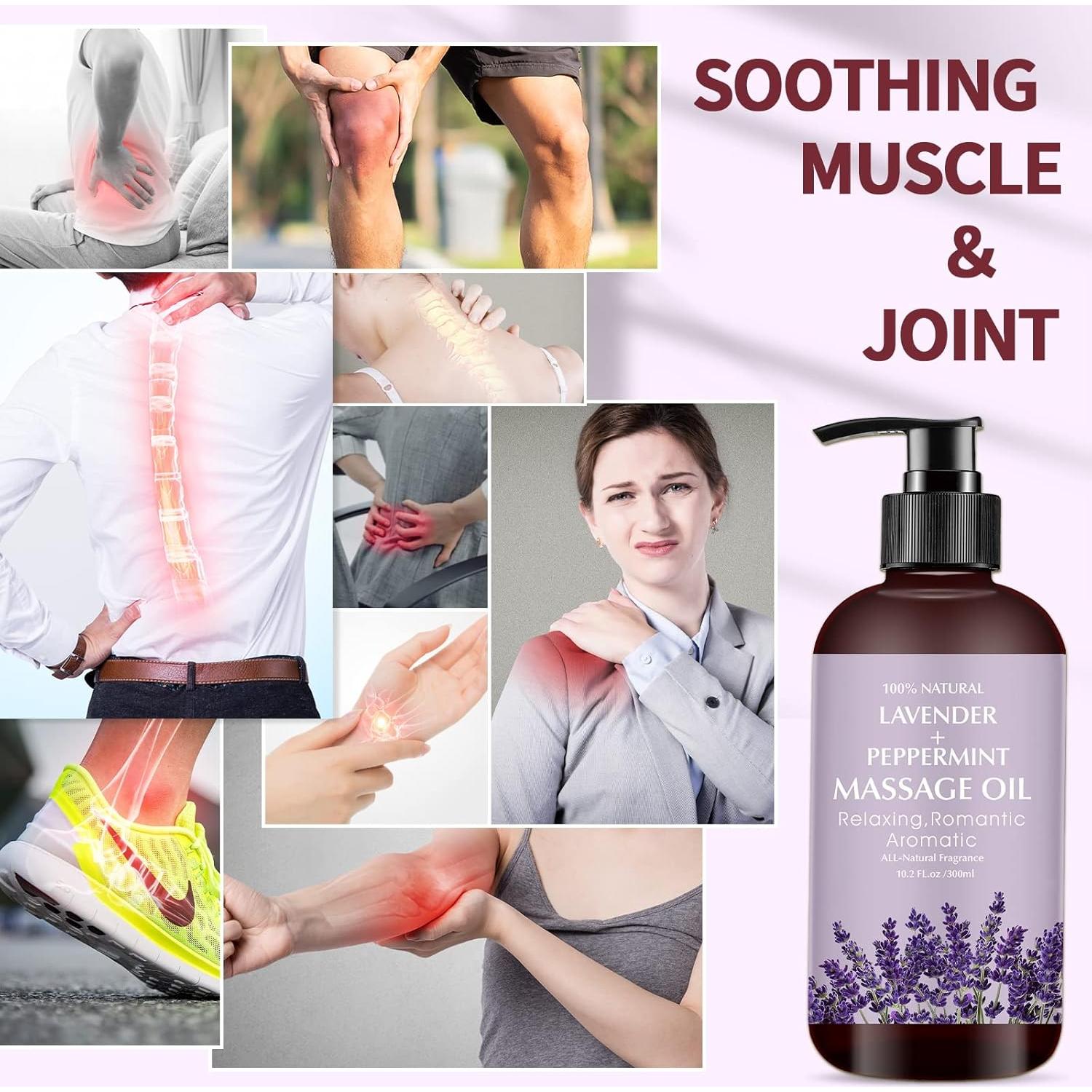 Aceite de Masaje de Lavanda Newvenper 302.83 ml Hidratante