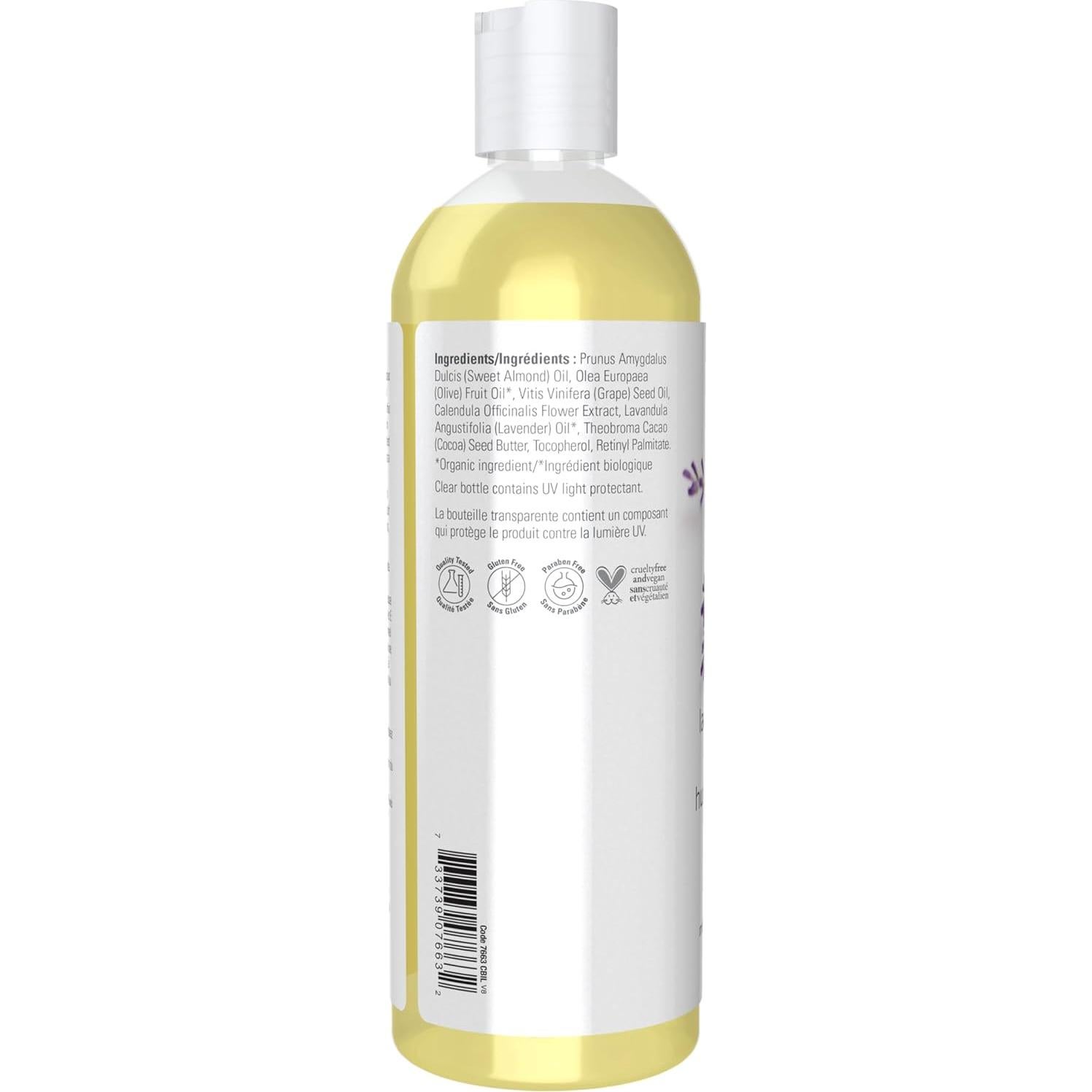 Aceite de Masaje NOW Foods Almendra con Lavanda 453g