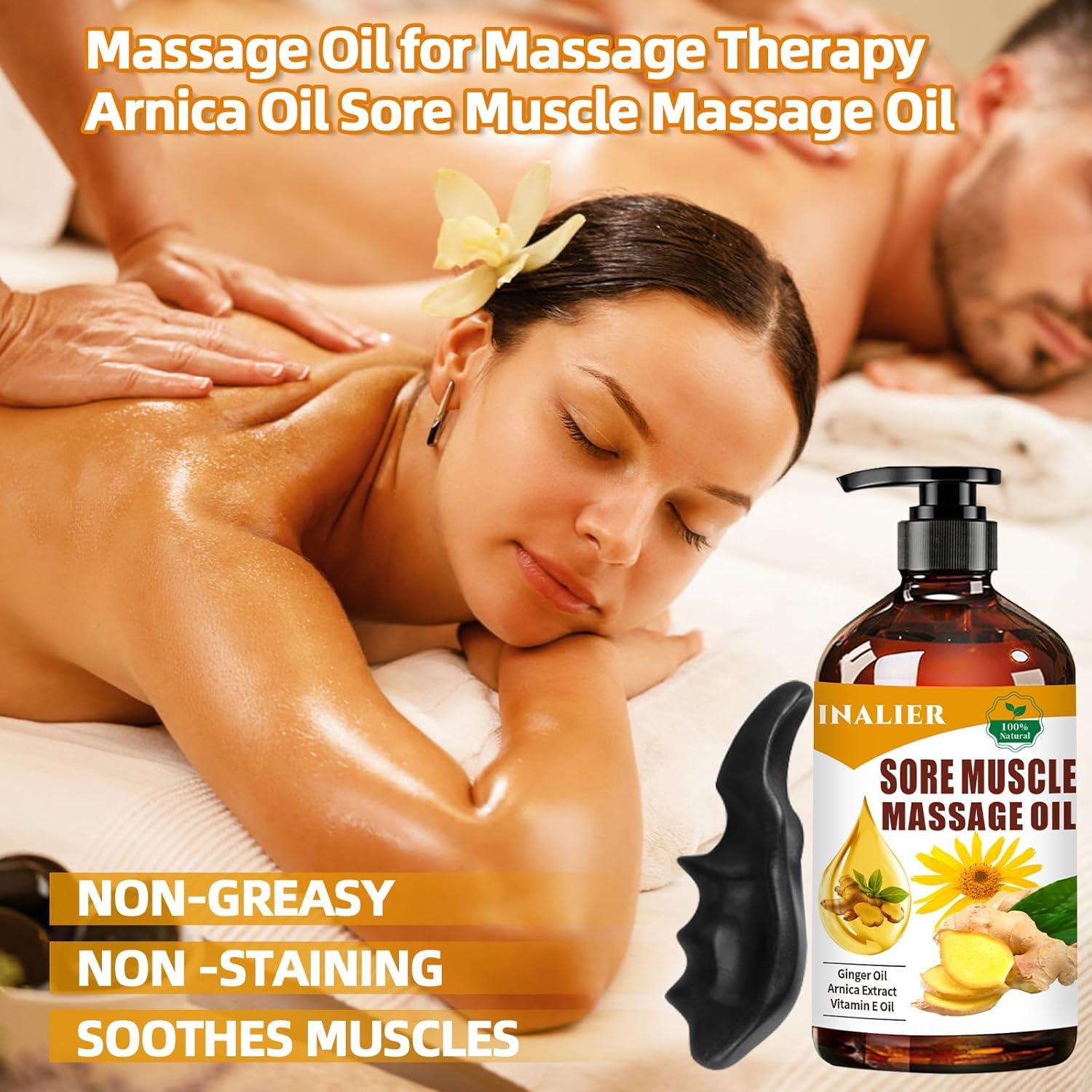 Aceite de Masaje Relajante Inalier 272g - Árnica y Jengibre