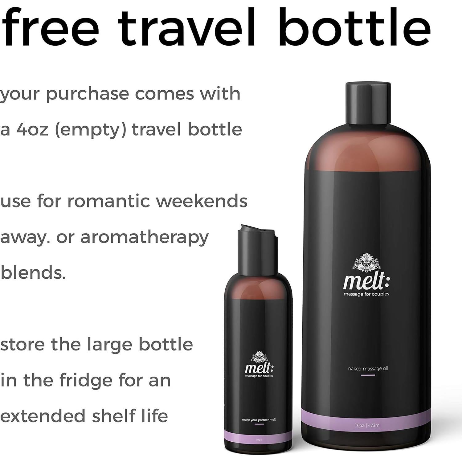 Aceite de Masaje Sensual Melt 500g | Almendra Dulce Relajante