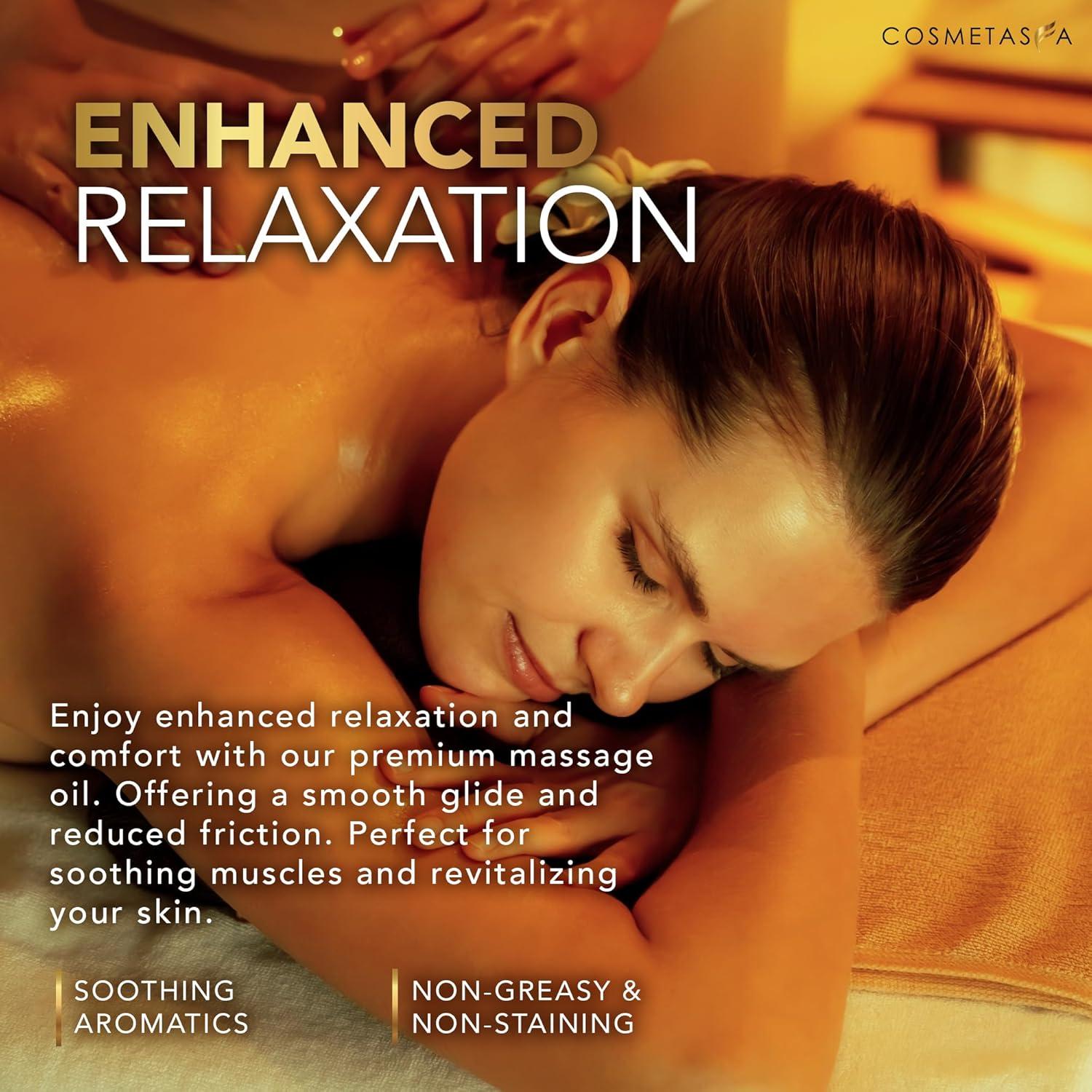 Aceite de Masaje Nutritivo Cosmetasa con Rodillo 408 g