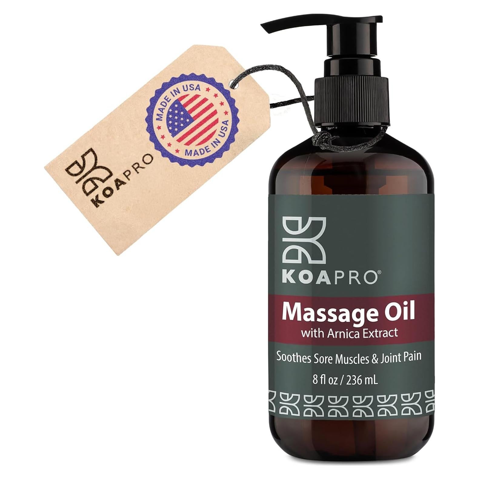 Aceite de Masaje KOAPRO 236.6 ml - Alivio Dolor Árnica y Lavanda
