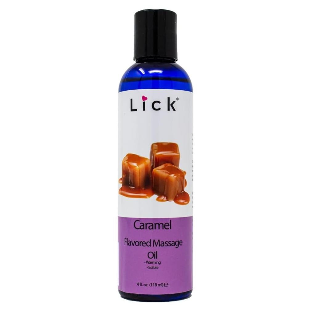 Aceite de Masaje Lick Sabor Caramelo 118 ml - Hidratante Natural