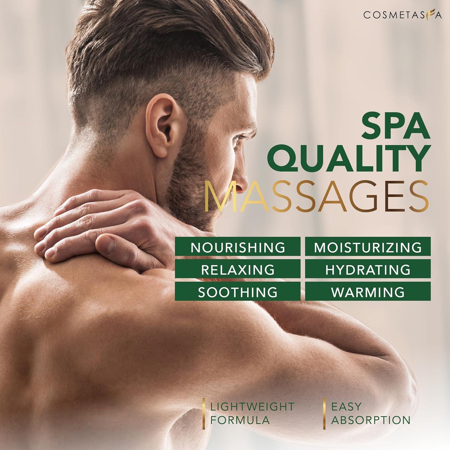 Aceite de Masaje Cosmetasa 260 ml para Músculos Adoloridos con Rodillo