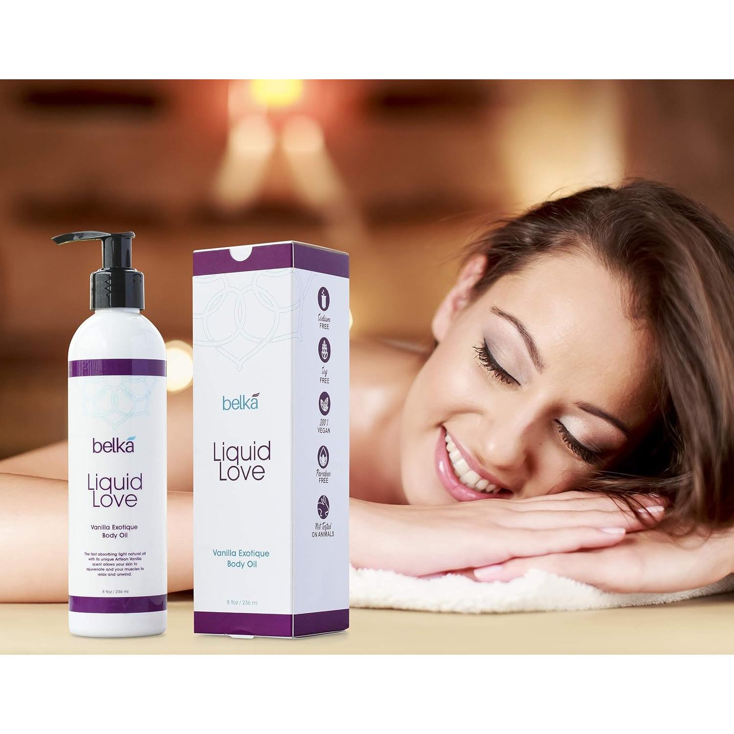 Aceite Corporal Liquid Love Belkà Vainilla 236.6 ml Vegano