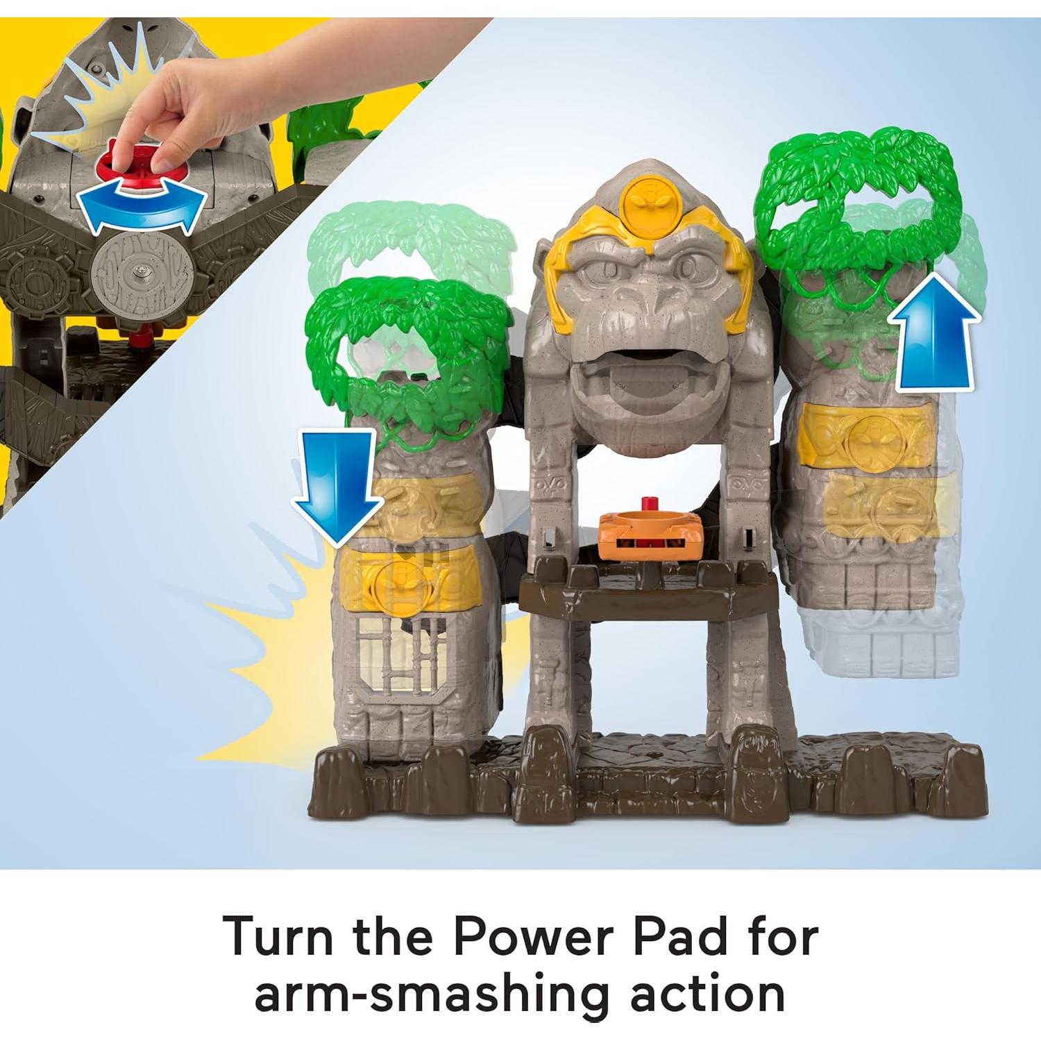 Fisher-Price Imaginext Preschool Toy Gorilla Fortress Playset with Poseable Figures & Accessories for Pretend Play Ages 3+ Years