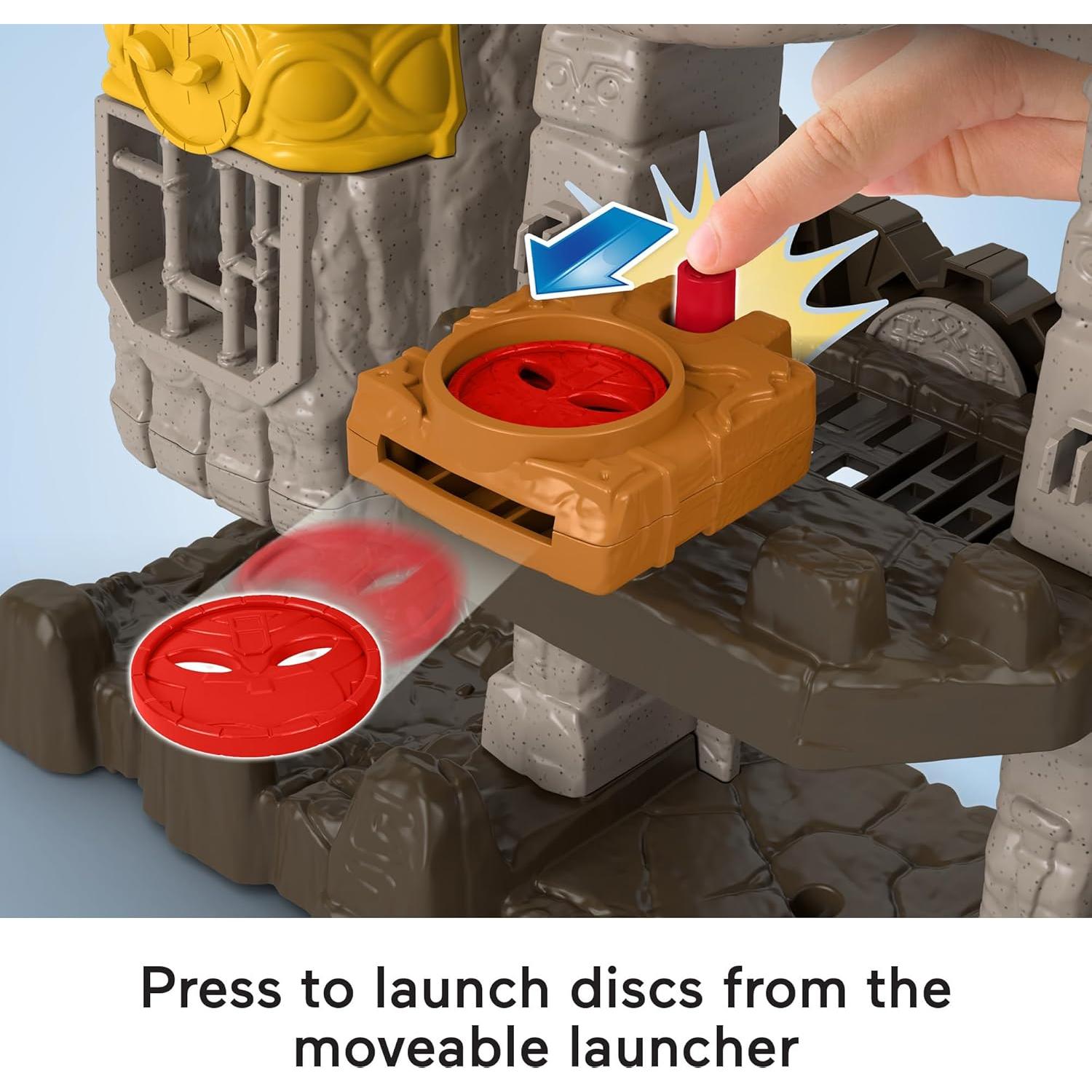 Fisher-Price Imaginext Preschool Toy Gorilla Fortress Playset with Poseable Figures & Accessories for Pretend Play Ages 3+ Years