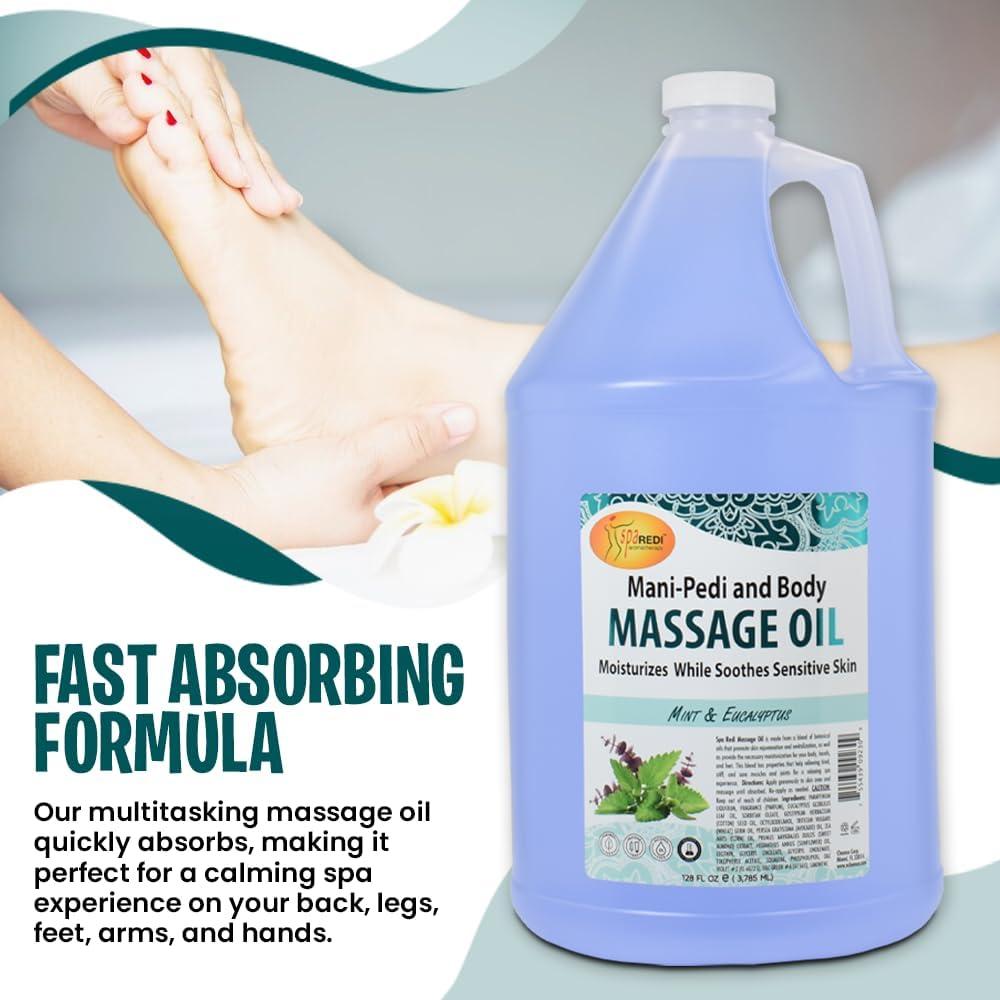Aceite de Masaje SPA REDI Menta Eucalipto 3.79 L Terapia