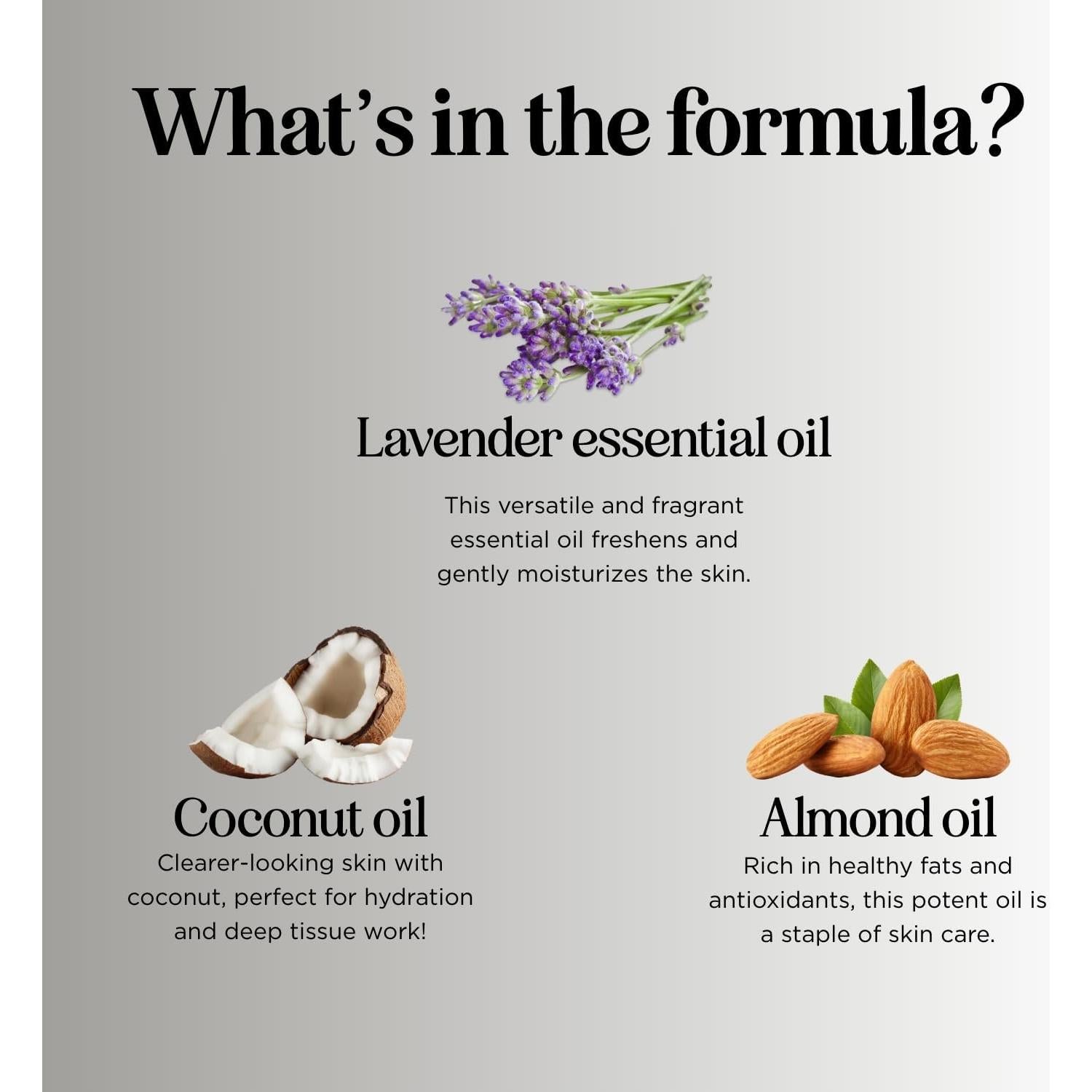 Aceite de Masaje Maple Holistics 236.6 ml Lavanda Hidratante