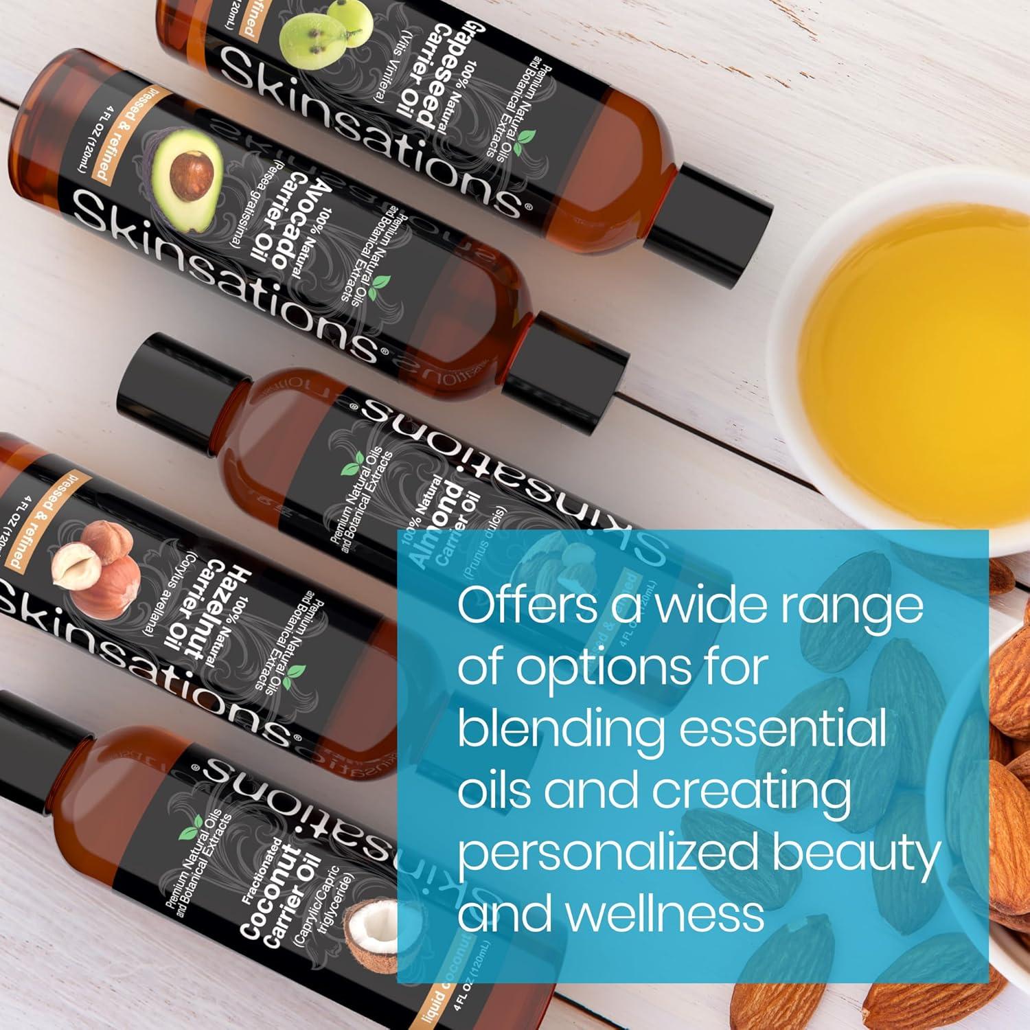Aceites Portadores Skinsations 5x113ml - Almendra, Aguacate, Uva, Avellana, Coco MCT