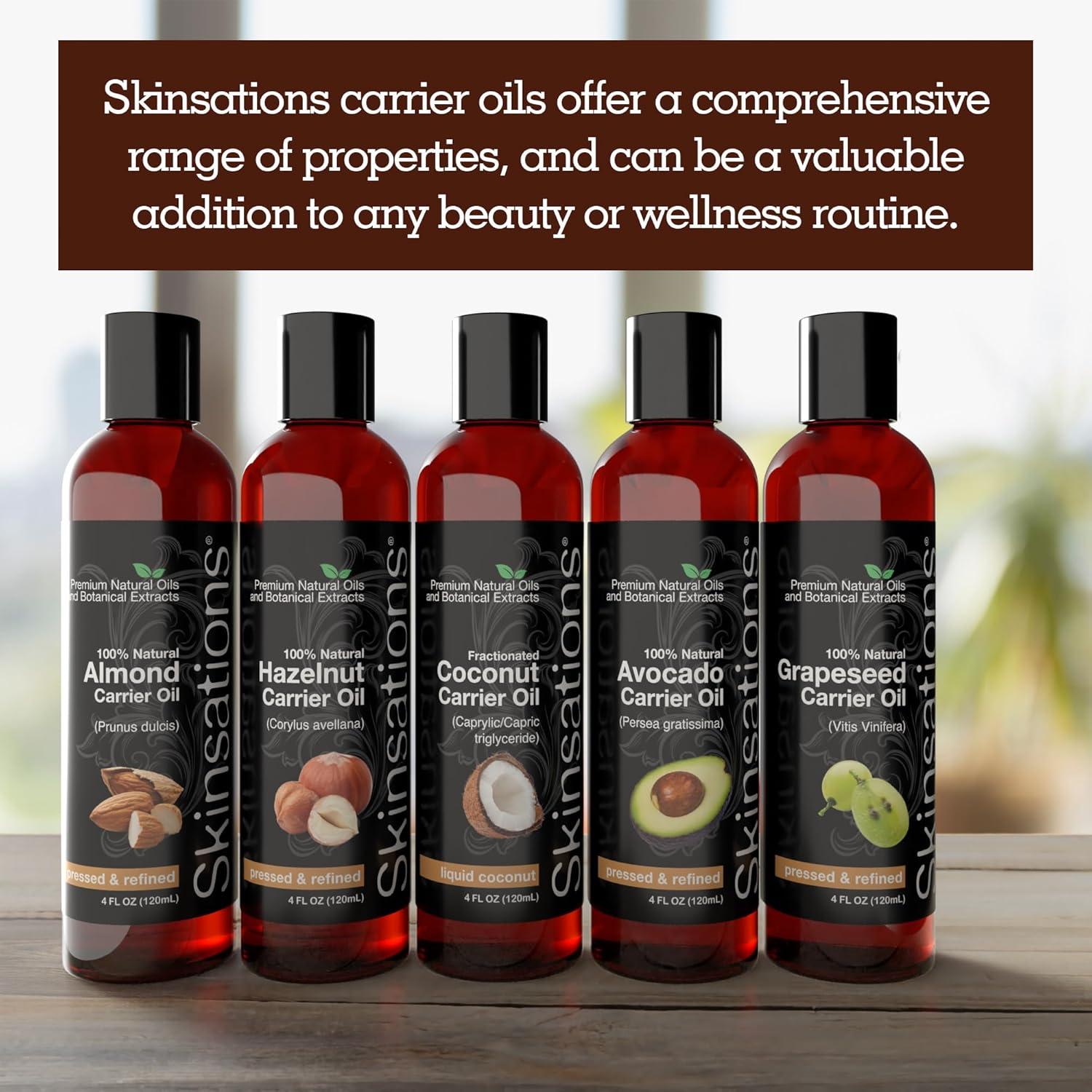 Aceites Portadores Skinsations 5x113ml - Almendra, Aguacate, Uva, Avellana, Coco MCT