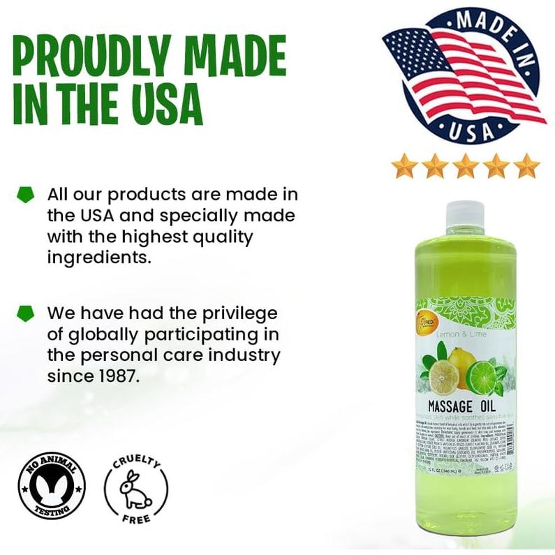 Aceite de Masaje SPA REDI Limón y Lima 907 g - Relajante