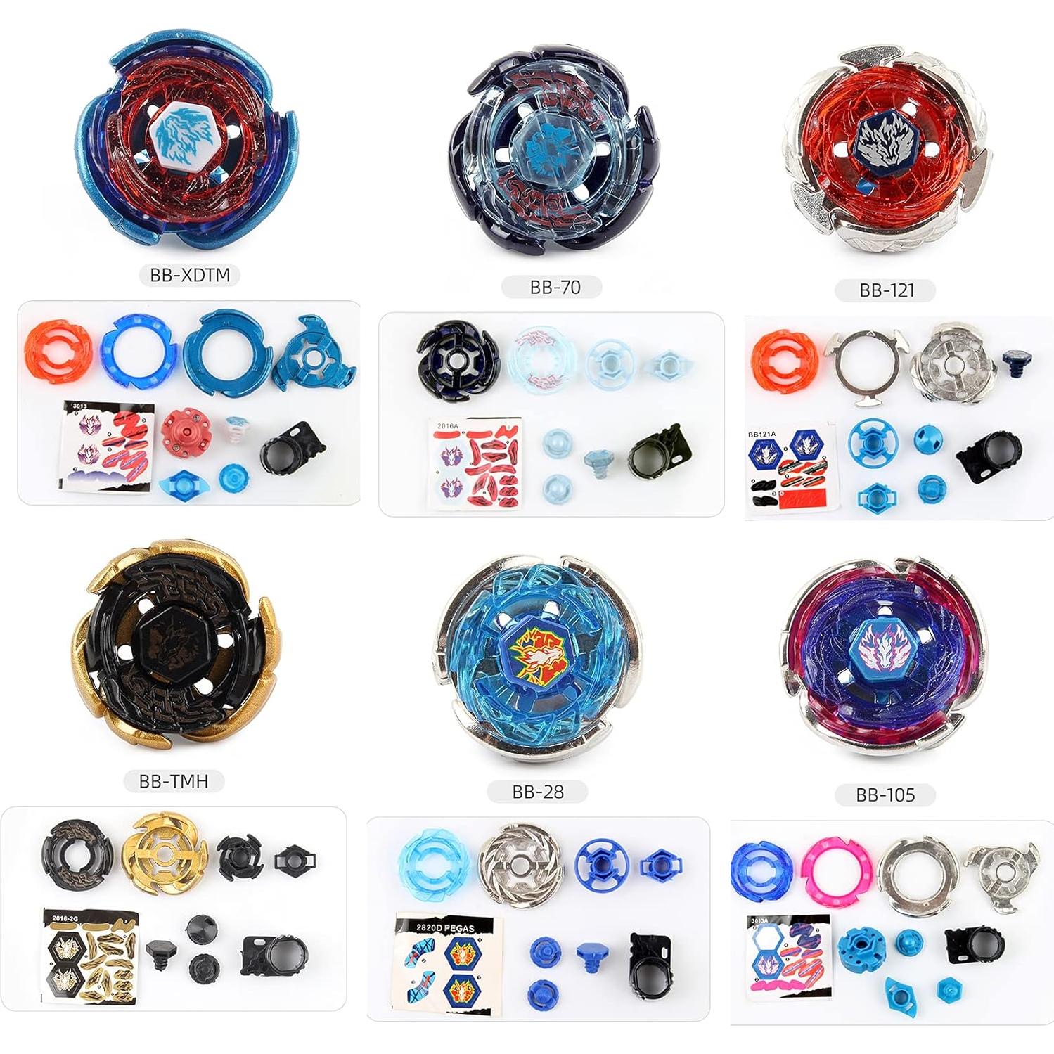 Conjunto Bey Battling Top AIBREAY 6 Tops 2 Lanzadores Arena