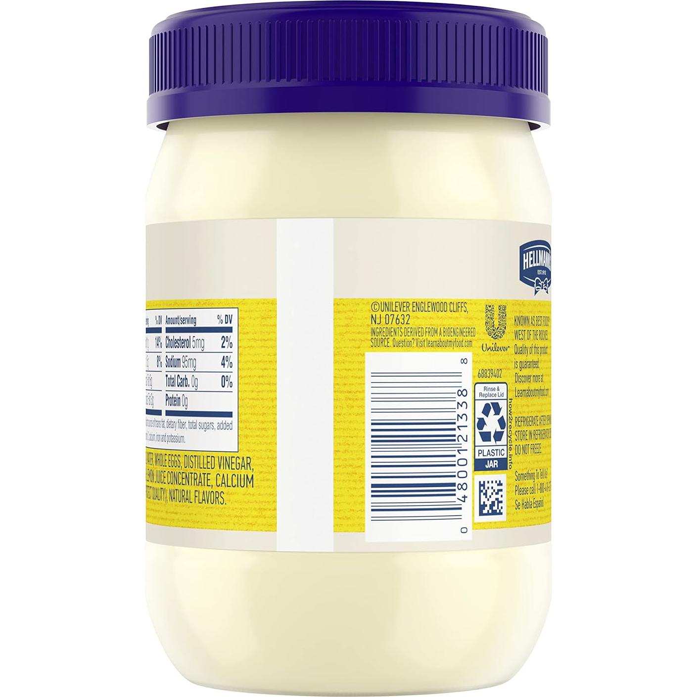 Mayonesa Real Hellmann's 425 ml Sin Gluten con Huevos Libres