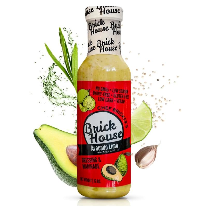 Aderezo Vegano de Aguacate Brick House 340 g Sin Gluten