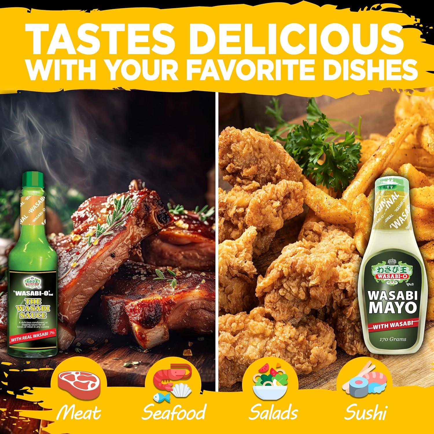 Paquete Salsa Verde Picante Wasabi-O 232 g - Vegana y Sin Gluten