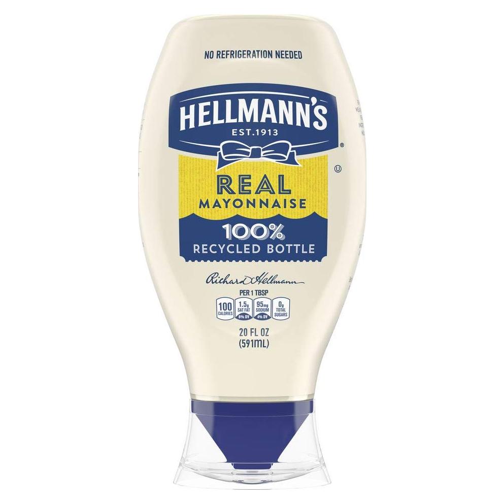 Mayonesa Hellmann's Squeeze 100% Huevos Libres 567g - Paquete 12