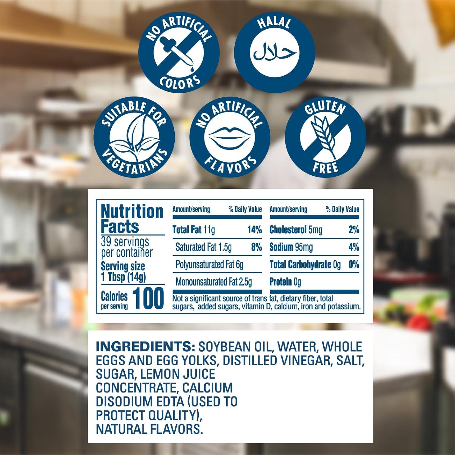 Mayonesa Hellmann's Squeeze 100% Huevos Libres 567g - Paquete 12