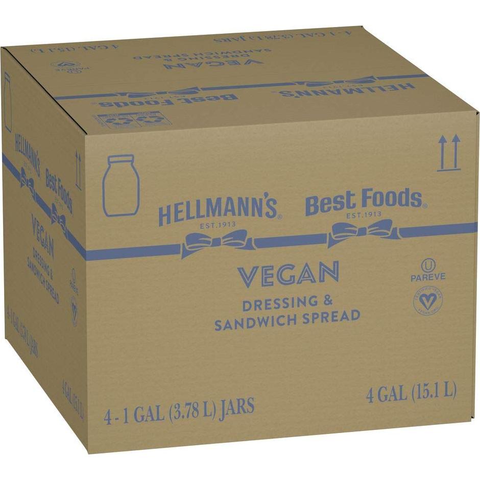 Mayonesa Vegana Hellmann's 3.78L Sin Gluten y Sin Colesterol