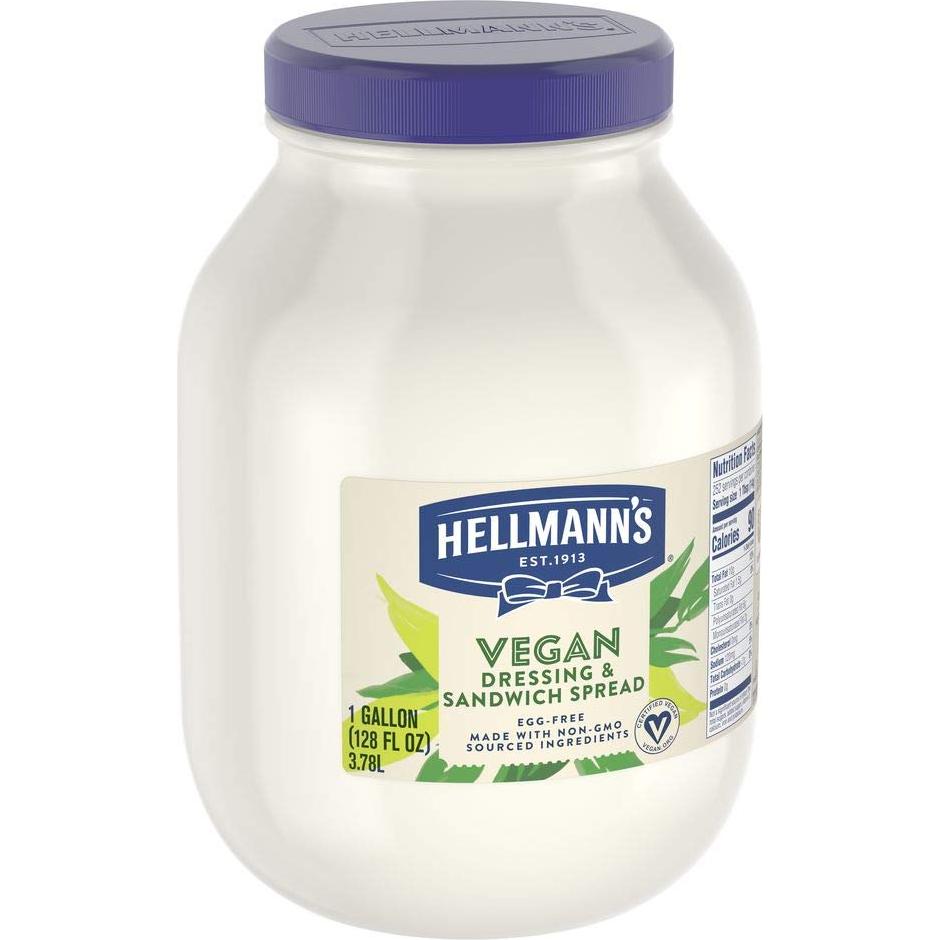 Mayonesa Vegana Hellmann's 3.78L Sin Gluten y Sin Colesterol