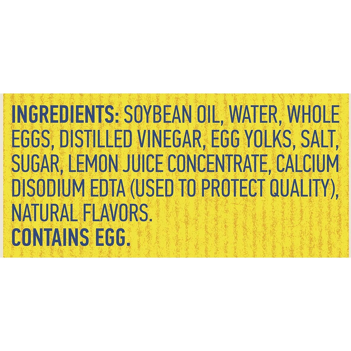 Mayonesa Real Hellmann's 326 g Squeeze Sin Gluten con Huevos