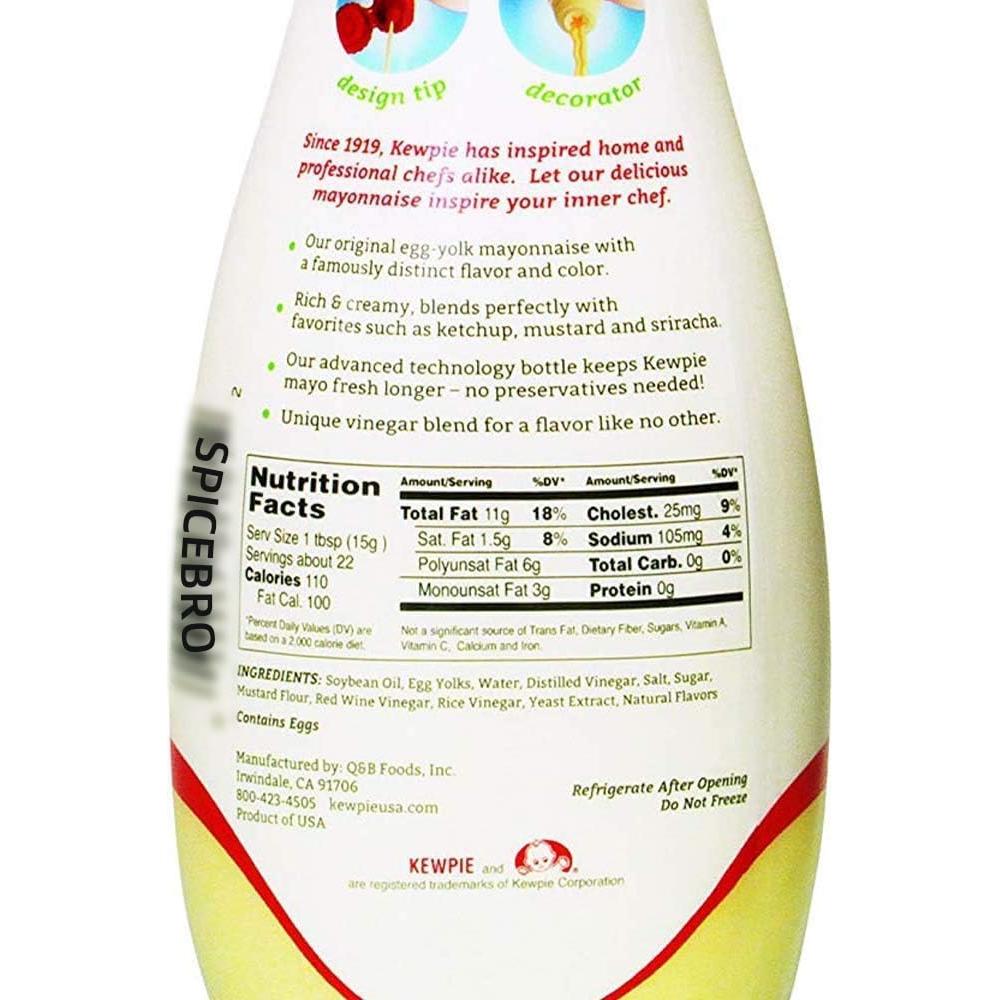 Mayonesa Kewpie 340g - Mayonesa Japonesa Cremosa para Untar