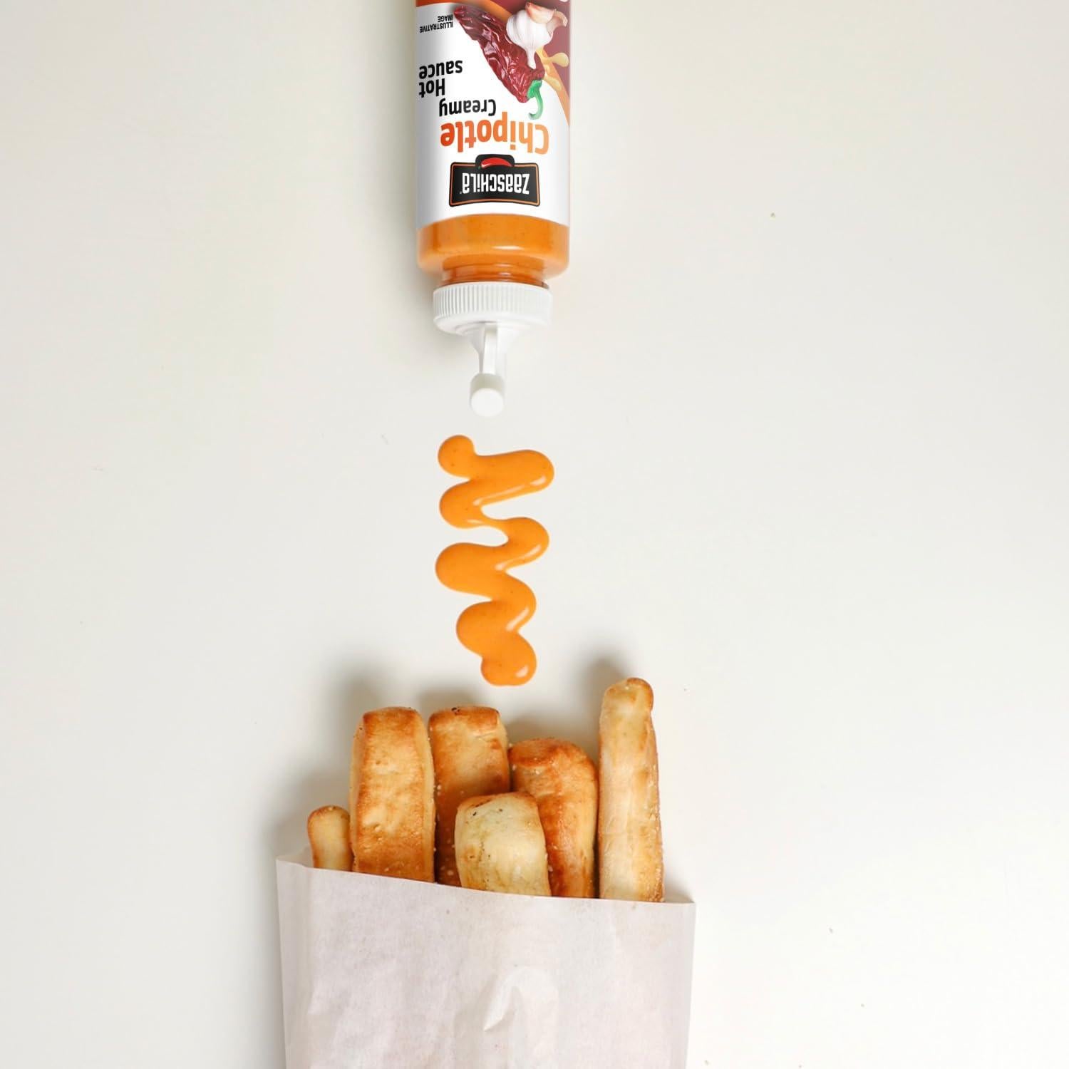 Salsa Cremosa Zaaschila Chipotle 265g - Paquete de 3