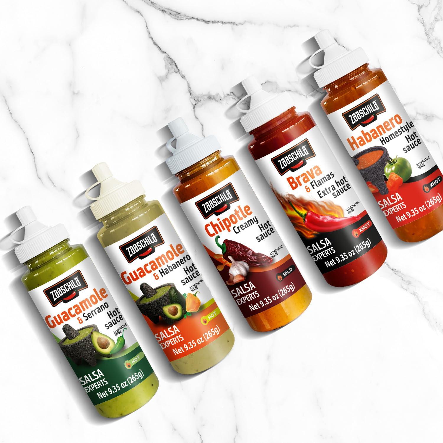 Salsa Cremosa Zaaschila Chipotle 265g - Paquete de 3